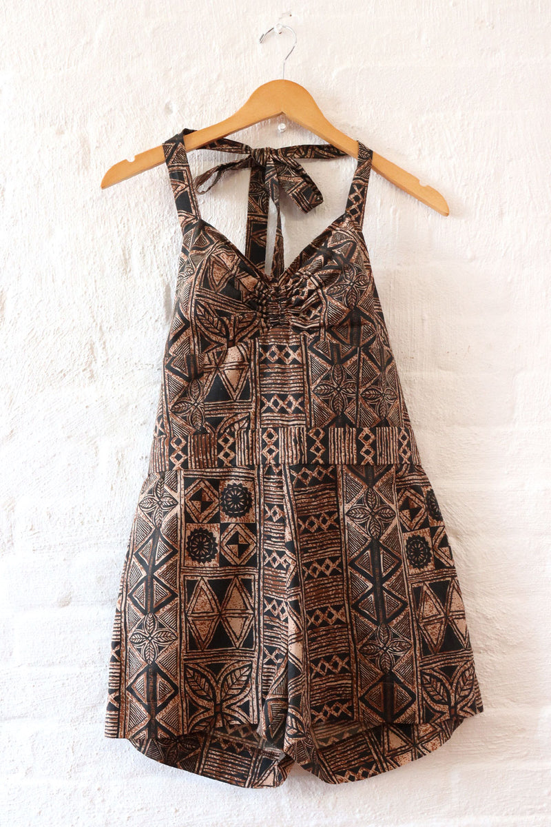 Earthy Batik Romper M