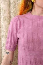 Lilac Modernist Rib Knit S/M