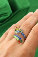 Enameled Chicken Wrap Ring