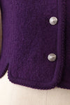 Royal Purple Wool Crop Jacket XS/S