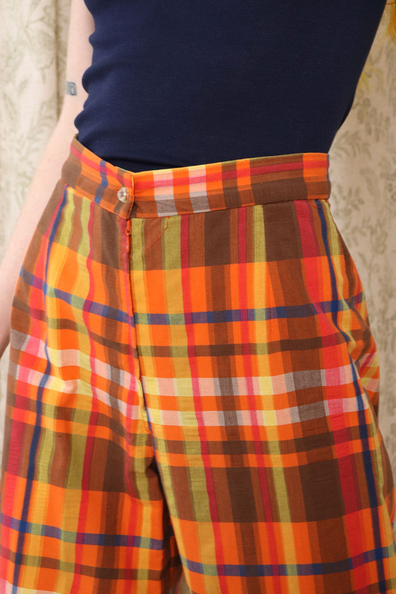 Multicolor Madras Flares S