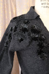 Charcoal Embellished Cardigan S