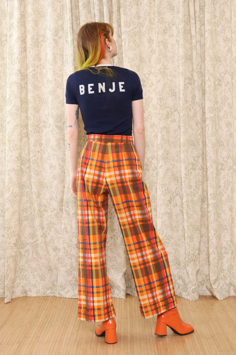 Multicolor Madras Flares S