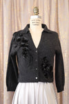 Charcoal Embellished Cardigan S