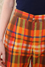 Multicolor Madras Flares S