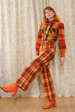 Multicolor Madras Flares S