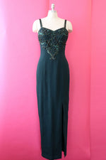 Ivy Green Beaded Dress S