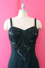 Ivy Green Beaded Dress S
