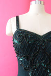 Ivy Green Beaded Dress S