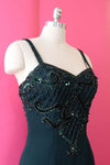 Ivy Green Beaded Dress S