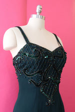 Ivy Green Beaded Dress S