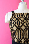 Niteline Deco Beaded Bodice Dress S/M