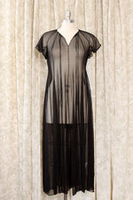 Sheer Silk Goth Gown XS-M