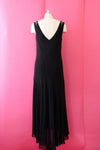 Silver Beaded Bias Cut Gown with Shawl L/XL