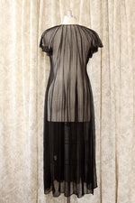 Sheer Silk Goth Gown XS-M