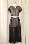 Sheer Silk Goth Gown XS-M