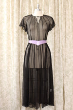 Sheer Silk Goth Gown XS-M