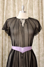 Sheer Silk Goth Gown XS-M
