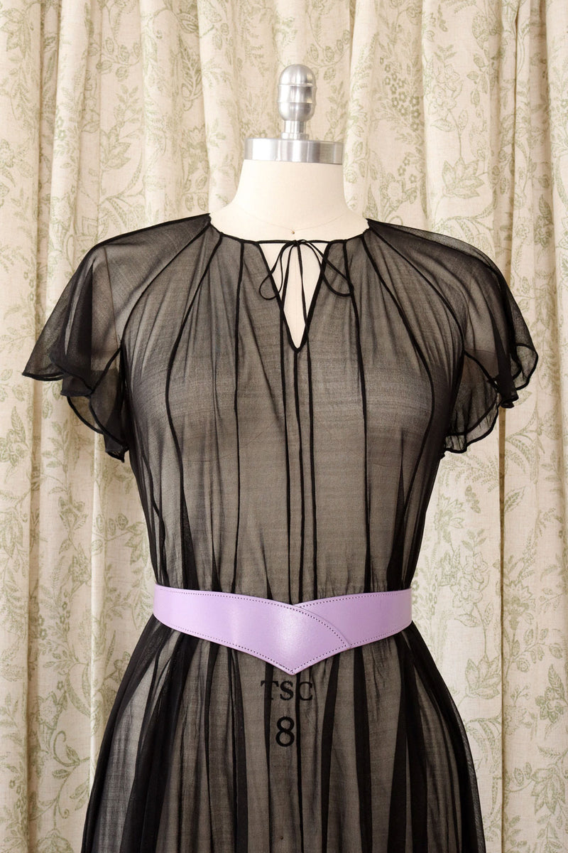 Sheer Silk Goth Gown XS-M