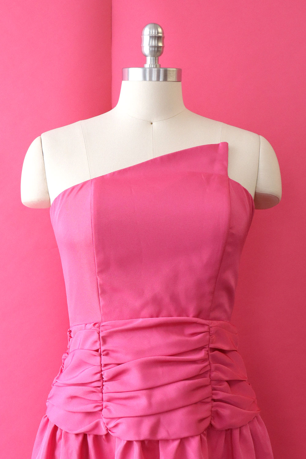 Barbie Pink Strapless Gown M