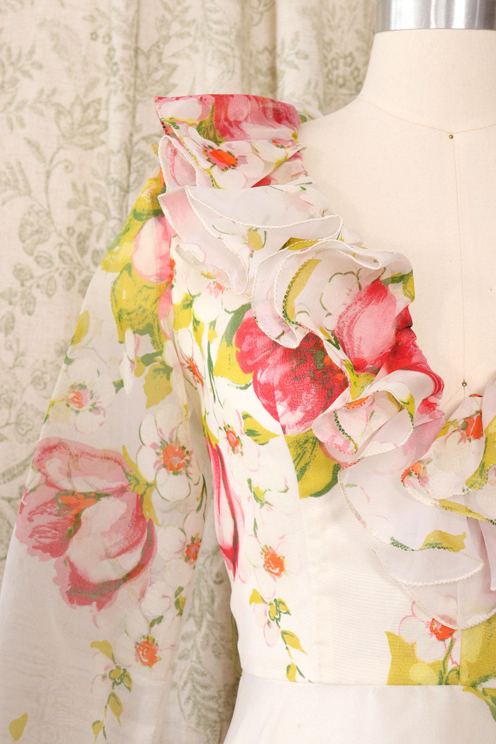 Romantic Ruffled Floral Maxi XS/S