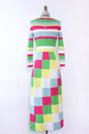 Candy Knit Squares Maxi Dress XS-M
