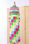 Candy Knit Squares Maxi Dress XS-M