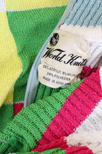 Candy Knit Squares Maxi Dress XS-M