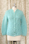 Robin's Egg Mohair Cardigan S-L