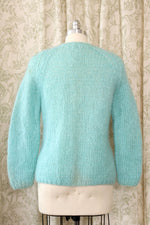 Robin's Egg Mohair Cardigan S-L