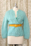 Robin's Egg Mohair Cardigan S-L