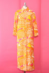 1960s Ogust Vibrant Dress/Duster S/M