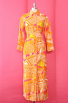 1960s Ogust Vibrant Dress/Duster S/M