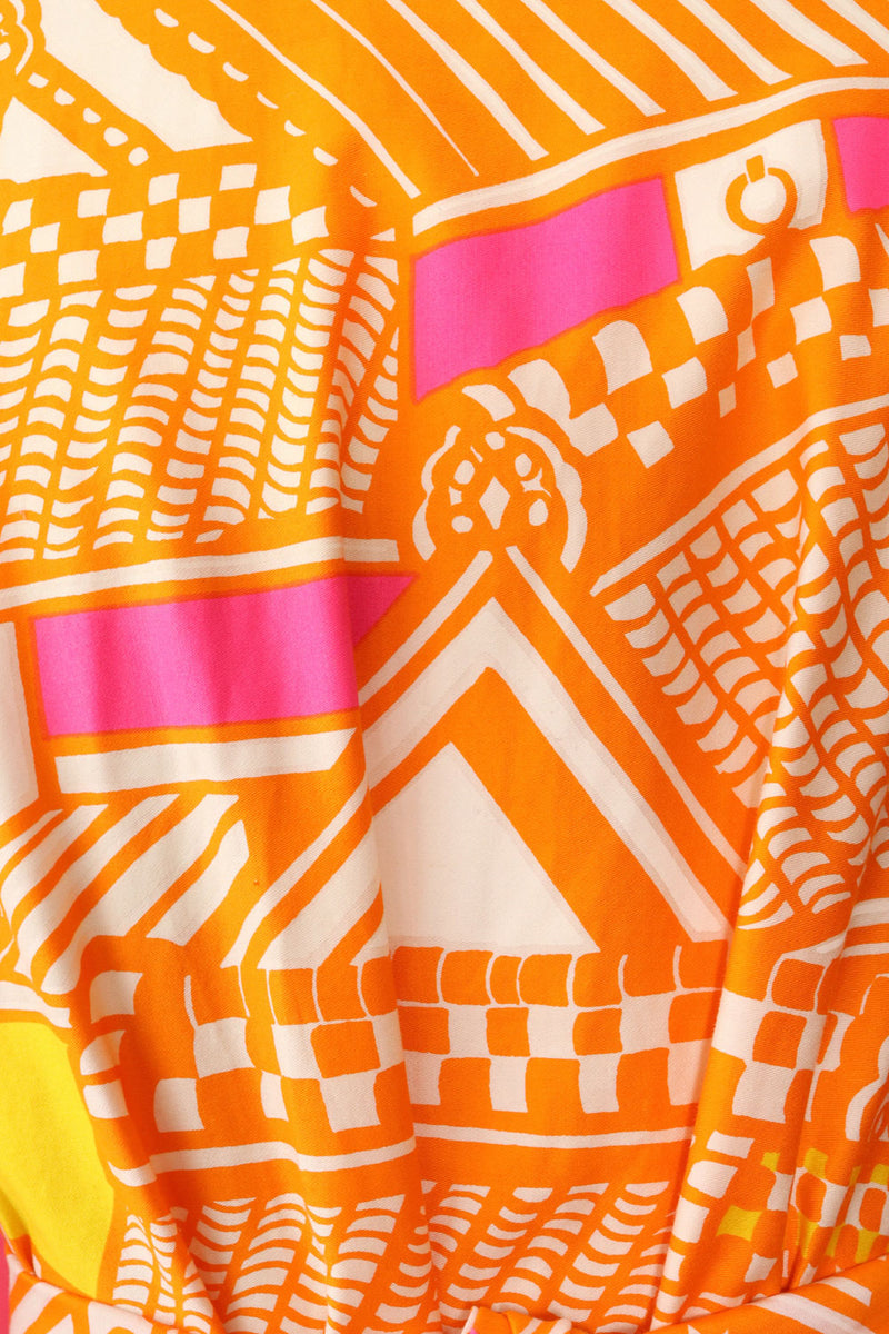 1960s Ogust Vibrant Dress/Duster S/M
