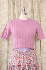 Lilac Modernist Rib Knit S/M