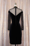 Tadashi Velvet Illusion Dress L