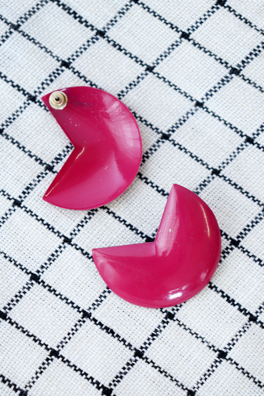 Vivid Pacman Post Earrings