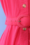Hot Pink Cotton Shirtdress XS/S