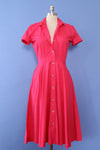 Hot Pink Cotton Shirtdress XS/S