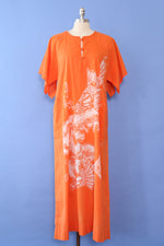 Tangerine Koi Cotton Dress M/L