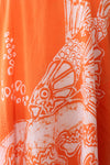 Tangerine Koi Cotton Dress M/L