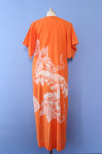 Tangerine Koi Cotton Dress M/L