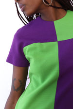 Grape Colorblocked Mod Shift XS