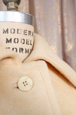 French Vanilla Mohair Flare Coat M/L
