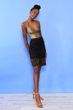Deco Beaded Silk Shorts L