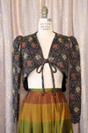 Renaissance Floral Metallic Bolero S/M