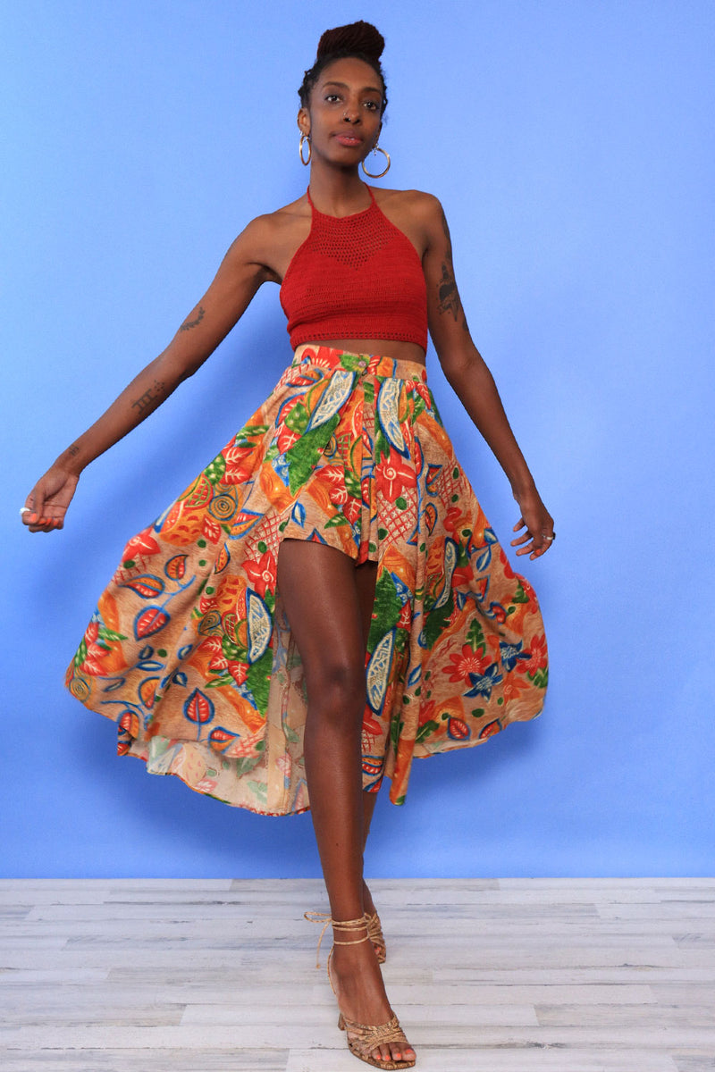 High low skirt deals with shorts