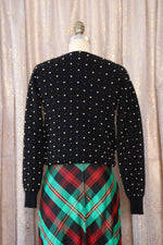 Starry Night Beaded Angora Sweater S/M