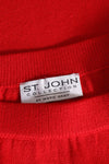 St. John Cherry Red Pencil Skirt M