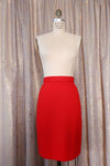 St. John Cherry Red Pencil Skirt M